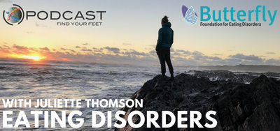 Eating disorder podcast on the Find Your Feet Podcast - Butterfly Foundation Podcast